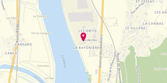 Plan de Express Auto, 75 Rue des Îles, 26240 Laveyron