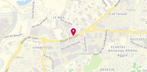 Plan de Atoutprix Pneus, 819 Route de Lyon, 07430 Davézieux