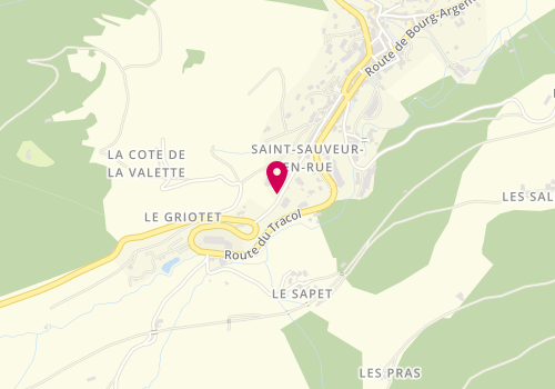 Plan de Garage St Sauveur, Lieu Dit le Perthuis, 42220 Saint-Sauveur-en-Rue