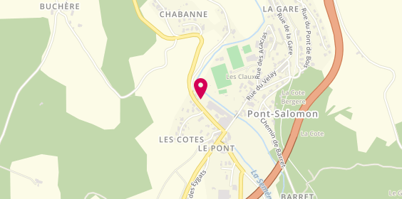 Plan de Gpa Auto 43, Rue du Velay, 43330 Pont-Salomon