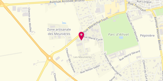 Plan de Agent Peugeot, Zone Artisanale des Meunieres
60 Rue Elsa Triolet, 38260 La Côte-Saint-André