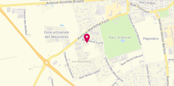 Plan de Laplace Automobiles, 10 Rue Marie Curie, 38260 La Côte-Saint-André