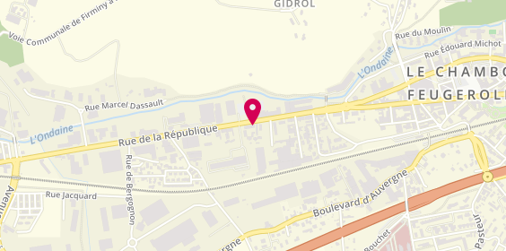 Plan de Autoloc Ondaine, Zone Industrielle Saint Thomas
Rue de la République, 42500 Le Chambon-Feugerolles