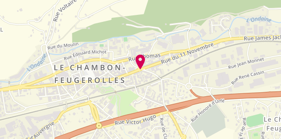 Plan de Clinique Centre Automobile, impasse Brossard, 42500 Le Chambon-Feugerolles