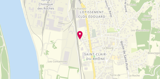 Plan de Garage Vuillemin, 290 Rue Commandant l' Herminier, 38370 Saint-Clair-du-Rhône