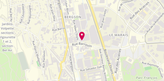 Plan de Point S, 3 Rue Barrouin, 42000 Saint-Étienne