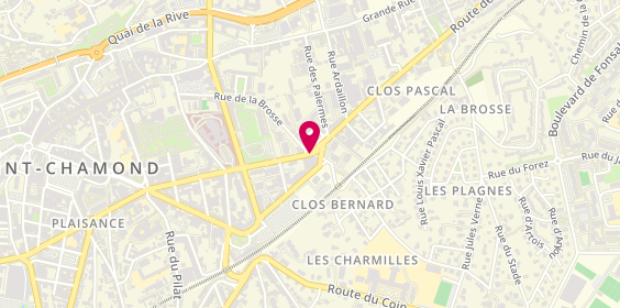 Plan de Saint Cham Auto +, 46 Rue Victor Hugo, 42400 Saint-Chamond