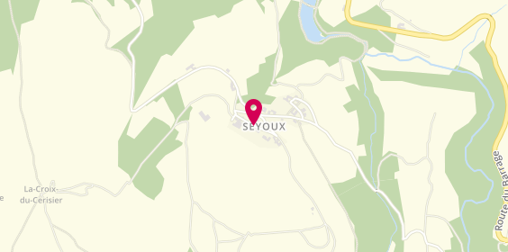 Plan de Cvs Auto & Negoce, 64 Chemin Rabarie Seyoux, 42800 Sainte-Croix-en-Jarez