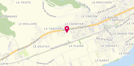 Plan de Central Garage d'Ampuis, 33 Route Taquière, 69420 Ampuis