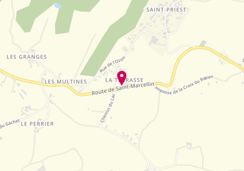 Plan de Garage Gilles BARD, 2243 Route de Saint Marcelin - la Terrasse, 42560 Boisset-Saint-Priest