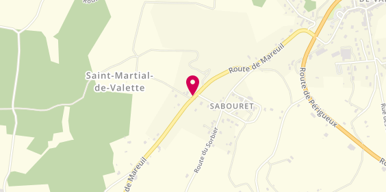 Plan de Garage Desmond Laurent, Rapevache Route Mareuil, 24300 Saint-Martial-de-Valette