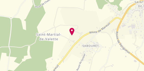 Plan de Garage Allary, Route de Mareuil, 24300 Saint-Martial-de-Valette