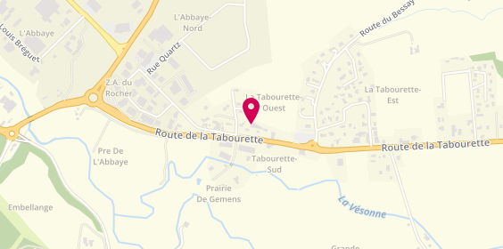 Plan de B.G Autos, 1404 Route de la Tabourette, 38780 Estrablin