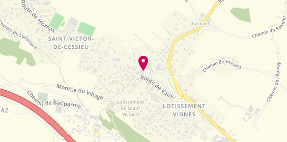 Plan de Automobiles SICAUD, 25 Route de Vaux, 38110 Saint-Victor-de-Cessieu