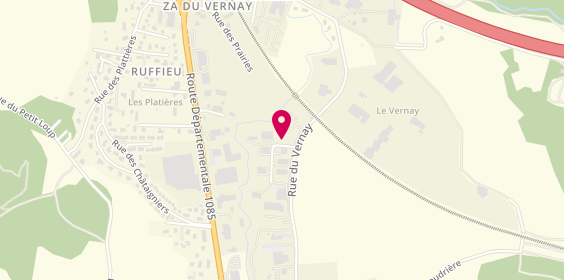 Plan de Moovly, Zone Aménagement du Vernay
36 Allée Jean-Jacques Rousseau, 38300 Nivolas-Vermelle