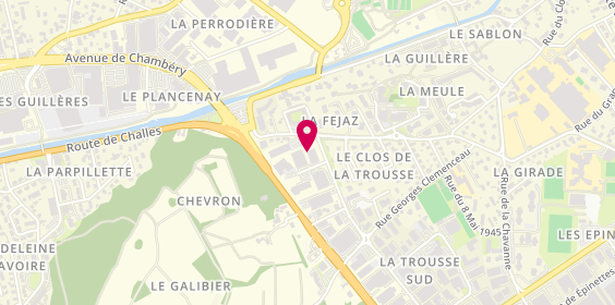Plan de Story's Garage, La
784 Rue Pierre et Marie Curie Zone Industrielle de la Trousse Nord, 73490 La Ravoire