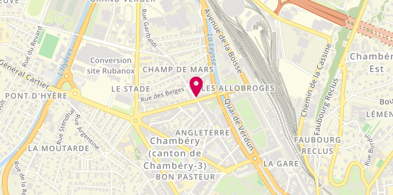 Plan de ADL Automobiles, 372 Rue Nicolas Parent, 73000 Chambéry