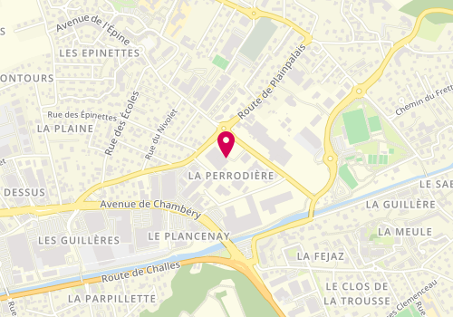 Plan de Route 66-Auto Center, Rue des Barillettes, 73230 Saint-Alban-Leysse