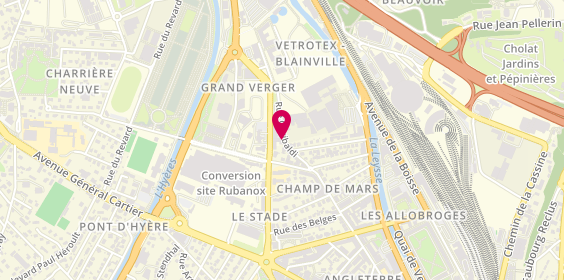 Plan de Garage Humbert-Besson, 123 Rue Garibaldi, 73000 Chambéry