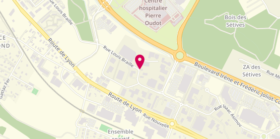 Plan de BOURGOIN DEPANNAGE et TRA, 10 Rue Louis Braille, 38300 Bourgoin-Jallieu