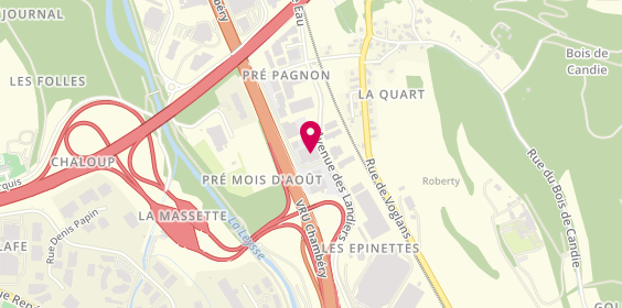 Plan de Rapid Pare-Brise, 2631 avenue des Landiers, 73000 Chambéry