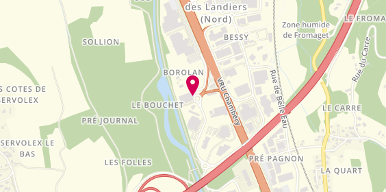 Plan de Jean Lain Automobiles, Zone Aménagement Landiers Ouest 190 Rue Epinettes, 73290 La Motte-Servolex