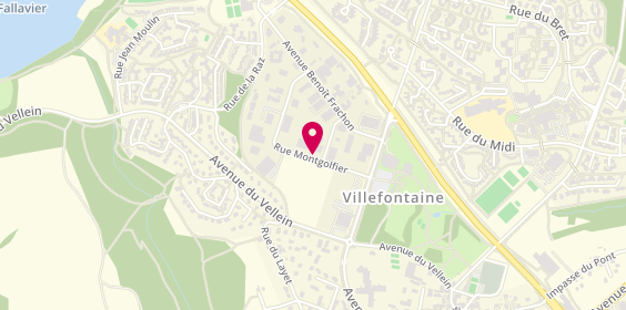 Plan de Ac Carrosserie, 39 Rue Montgolfier, 38090 Villefontaine