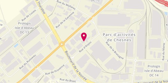 Plan de Saint Quentin Carrosserie, 25 Rue d'Anjou, 38070 Saint-Quentin-Fallavier