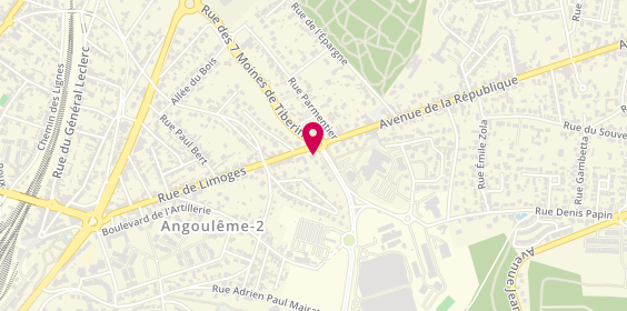 Plan de Olivier Boisdon Automobiles, 245 Rue de Limoges, 16000 Angoulême