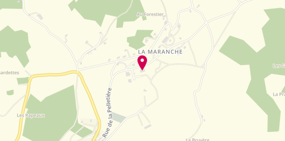 Plan de Garage Pouillon, Zone Artisanale 
La Maranche, 42940 Saint-Bonnet-le-Courreau