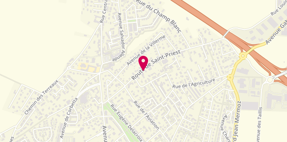 Plan de Garage Sardellitti, 32 Route de Saint Priest, 69960 Corbas
