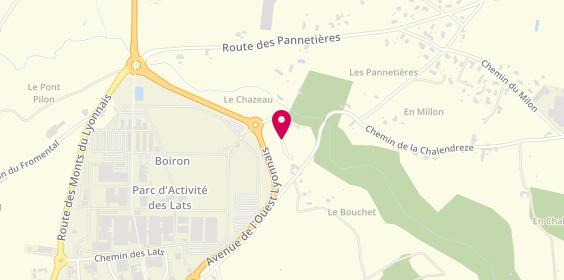 Plan de Agence Tholly, 4 Allée du Chazeau parc d'Activité du Chazeau, 69510 Messimy