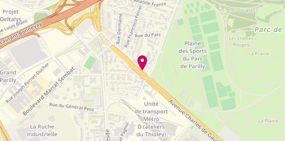 Plan de Nico Pneu, 357 avenue Charles de Gaulle, 69200 Vénissieux