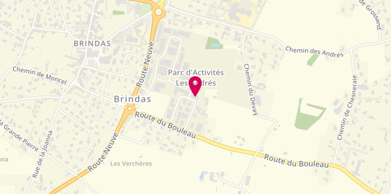 Plan de Autoneo, Zone Artisanale Les Andrés
43 Rue du Chapitre, 69126 Brindas