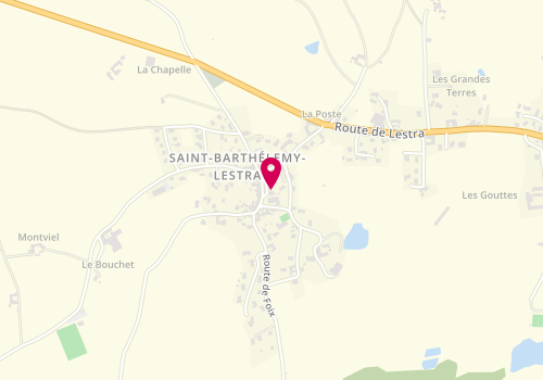 Plan de Lestra Automobiles, Zone Artisanale de Lestra, 42110 Saint-Barthélemy-Lestra