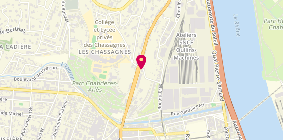 Plan de Mondial Pare Brise, 1 Grande Rue, 69600 Oullins-Pierre-Bénite