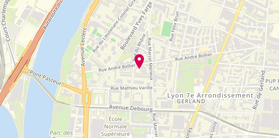 Plan de Services Auto Gerland, 42 Rue André Bollier, 69007 Lyon