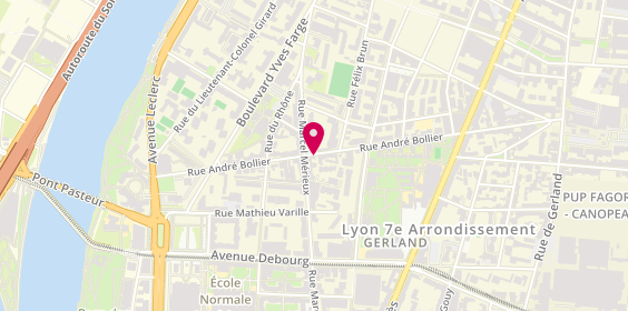 Plan de Partner auto services, 50 Rue André Bollier, 69007 Lyon