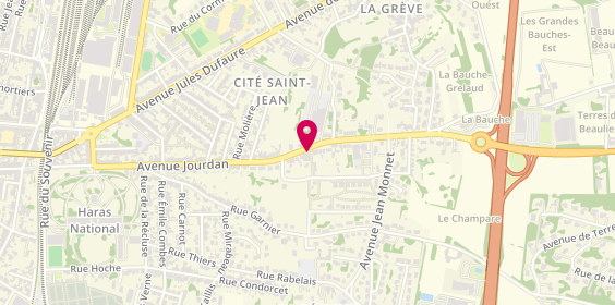 Plan de Auto-Pieces Charente-Maritime, 80 avenue Jourdan, 17100 Saintes