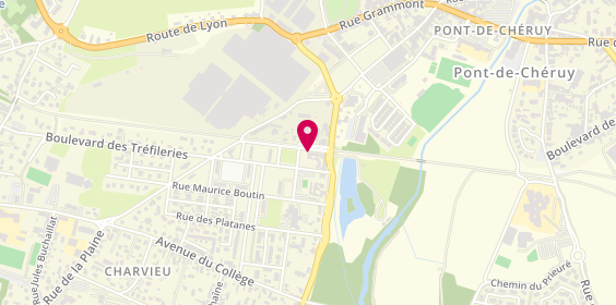Plan de Express Pièces Auto, 9 avenue Alexandre Grammont, 38230 Charvieu-Chavagneux