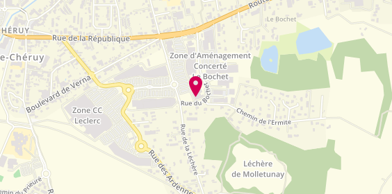 Plan de Auto Tignieu Feu Vert, Centre Commercial Les Dauphins, Parking Leclerc
Rue du Dauphiné, 38230 Tignieu-Jameyzieu