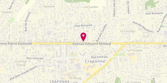 Plan de Garage Brizon, 64 avenue Edouard Millaud, 69290 Craponne