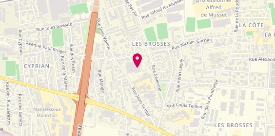 Plan de Besset Grand Lyon (BUSTRONIC), 22 Rue Séverine, 69100 Villeurbanne
