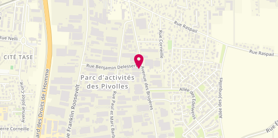Plan de Decines Pneux Services, 40 avenue des Bruyères, 69150 Décines-Charpieu