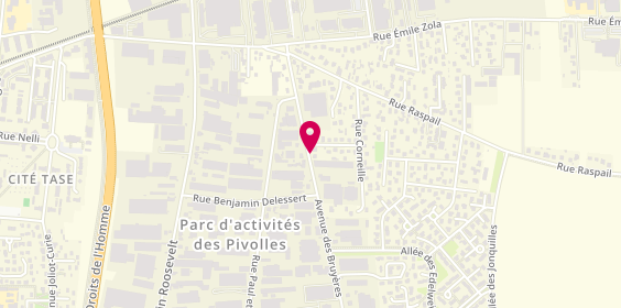 Plan de Carrosserie Palmieri, 27 Avenue des Bruyères, 69150 Décines-Charpieu