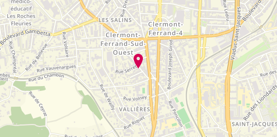 Plan de GAVARD Pierre, 56 Rue de Vallières, 63000 Clermont-Ferrand