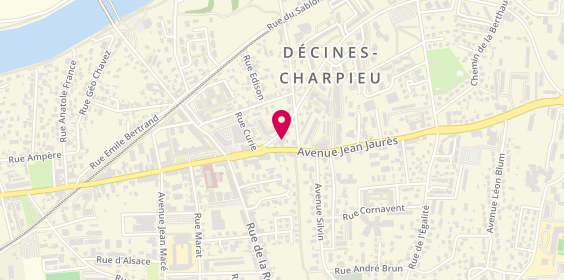 Plan de MK Garage, 239 avenue Jean Jaurès, 69150 Décines-Charpieu