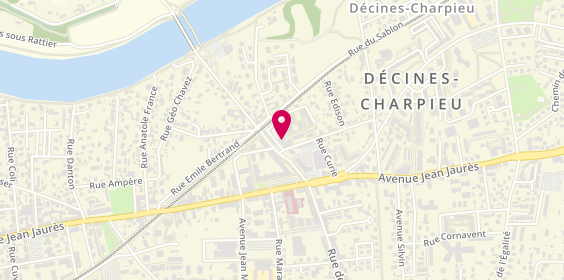 Plan de Canal Pneus Services, 18-20 place Etienne Buyat, 69150 Décines-Charpieu