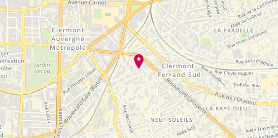 Plan de Ch.auto, 5 Rue Albon, 63000 Clermont-Ferrand