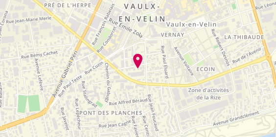 Plan de Map Dépannage, 16 Rue Louis Varignier, 69120 Vaulx-en-Velin